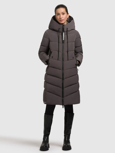 1098CO253 396WIT-GRE | Mantel MIKIA3 GRAPHITE GREY
